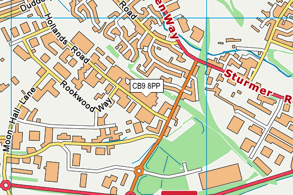 CB9 8PP map - OS VectorMap District (Ordnance Survey)