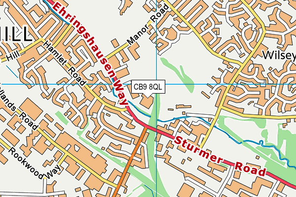 CB9 8QL map - OS VectorMap District (Ordnance Survey)
