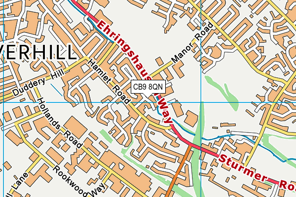 CB9 8QN map - OS VectorMap District (Ordnance Survey)