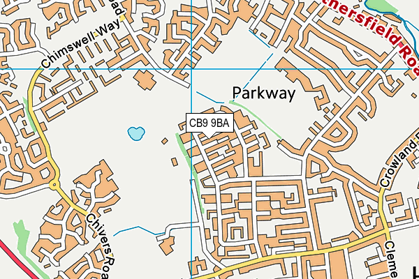 CB9 9BA map - OS VectorMap District (Ordnance Survey)