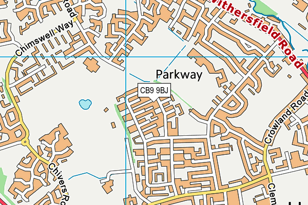 CB9 9BJ map - OS VectorMap District (Ordnance Survey)