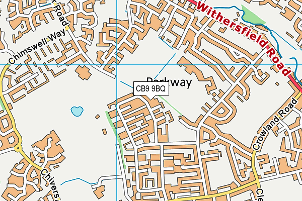 CB9 9BQ map - OS VectorMap District (Ordnance Survey)