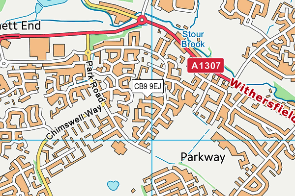 CB9 9EJ map - OS VectorMap District (Ordnance Survey)