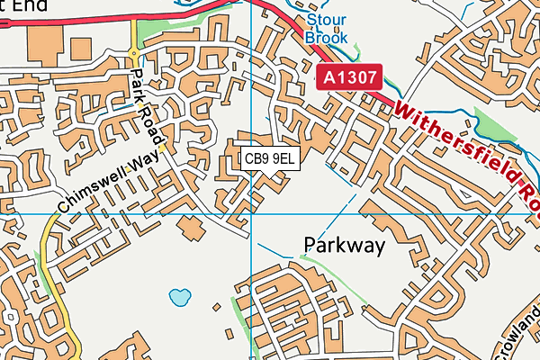 CB9 9EL map - OS VectorMap District (Ordnance Survey)