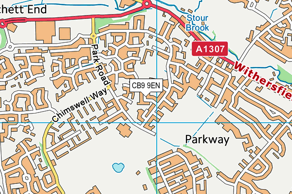 CB9 9EN map - OS VectorMap District (Ordnance Survey)