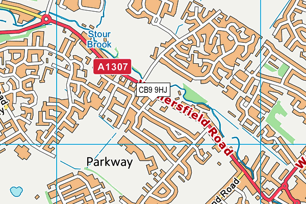 CB9 9HJ map - OS VectorMap District (Ordnance Survey)