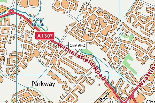 CB9 9HQ map - OS VectorMap District (Ordnance Survey)