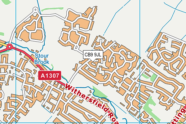 CB9 9JL map - OS VectorMap District (Ordnance Survey)