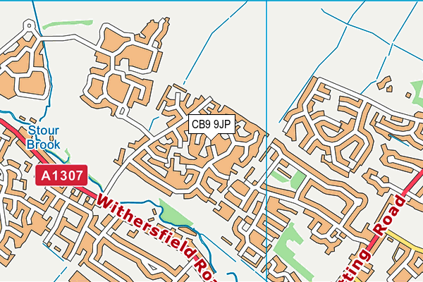 CB9 9JP map - OS VectorMap District (Ordnance Survey)