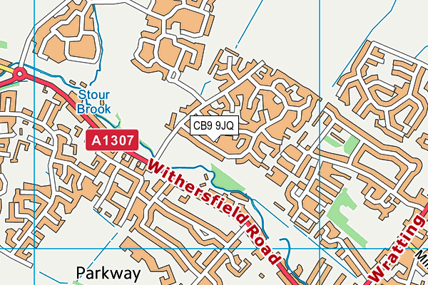 CB9 9JQ map - OS VectorMap District (Ordnance Survey)