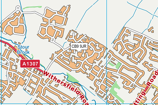 CB9 9JR map - OS VectorMap District (Ordnance Survey)