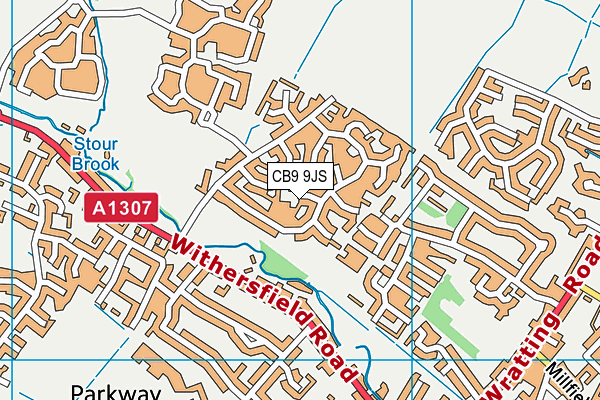 CB9 9JS map - OS VectorMap District (Ordnance Survey)