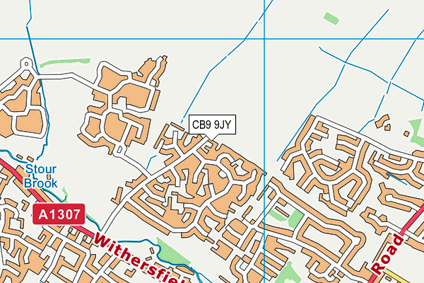 CB9 9JY map - OS VectorMap District (Ordnance Survey)