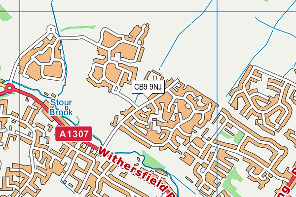 CB9 9NJ map - OS VectorMap District (Ordnance Survey)