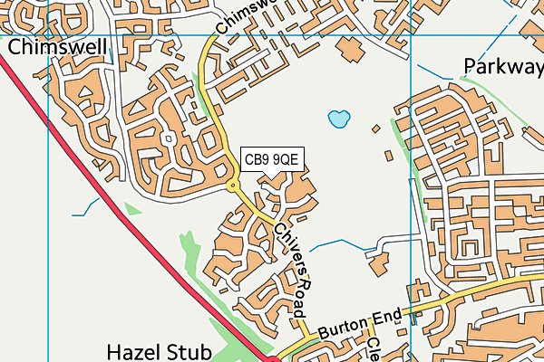 CB9 9QE map - OS VectorMap District (Ordnance Survey)