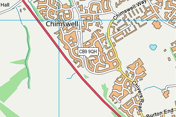 CB9 9QH map - OS VectorMap District (Ordnance Survey)