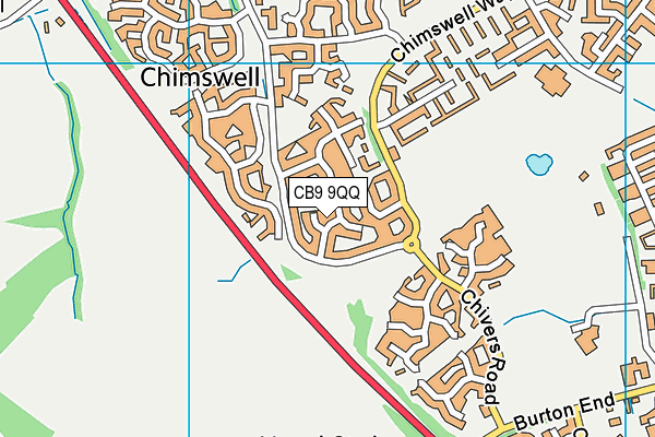 CB9 9QQ map - OS VectorMap District (Ordnance Survey)