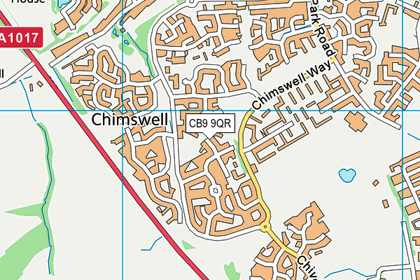 CB9 9QR map - OS VectorMap District (Ordnance Survey)