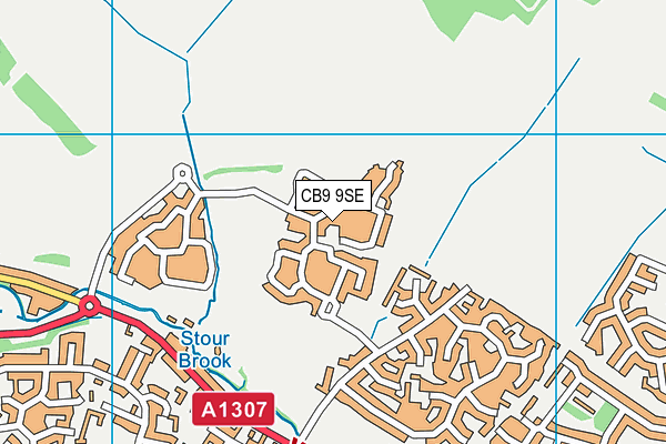 CB9 9SE map - OS VectorMap District (Ordnance Survey)