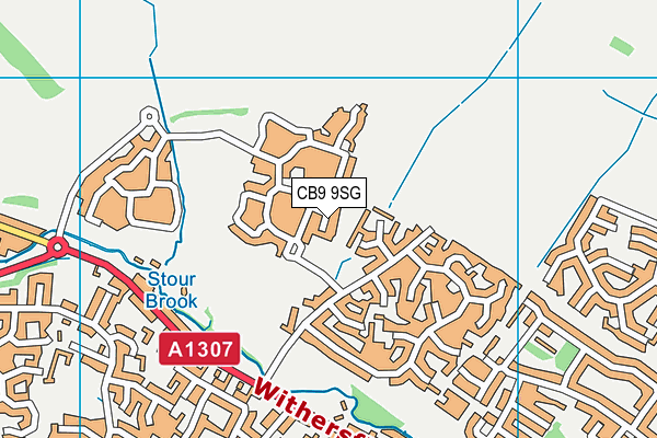 CB9 9SG map - OS VectorMap District (Ordnance Survey)