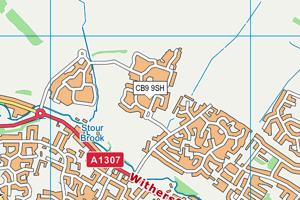 CB9 9SH map - OS VectorMap District (Ordnance Survey)