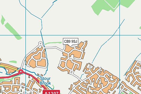 CB9 9SJ map - OS VectorMap District (Ordnance Survey)