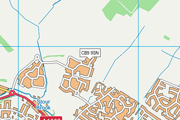 CB9 9SN map - OS VectorMap District (Ordnance Survey)