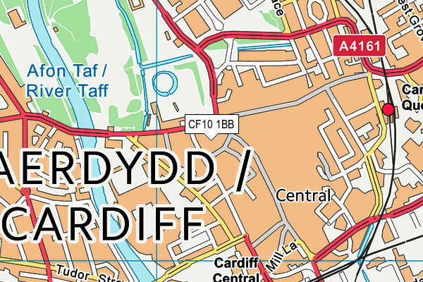 CF10 1BB map - OS VectorMap District (Ordnance Survey)