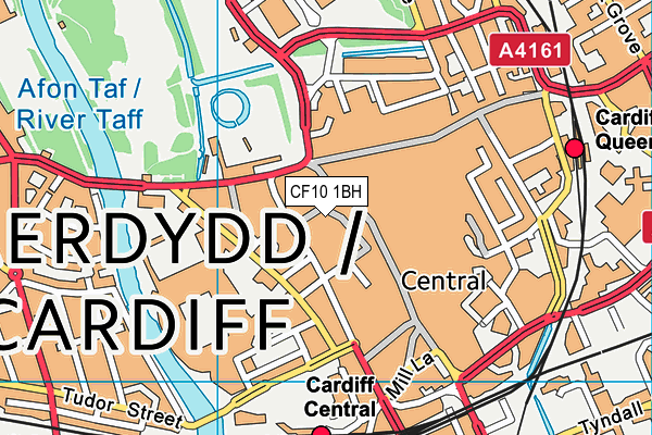 CF10 1BH map - OS VectorMap District (Ordnance Survey)