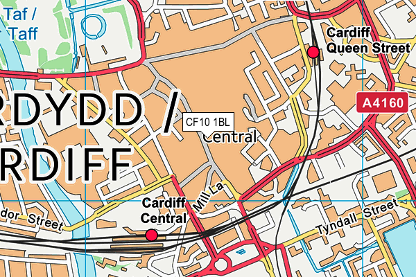 CF10 1BL map - OS VectorMap District (Ordnance Survey)