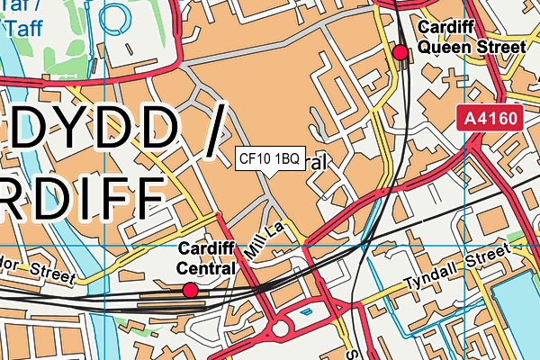 CF10 1BQ map - OS VectorMap District (Ordnance Survey)