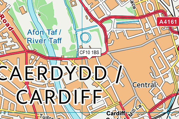 CF10 1BS map - OS VectorMap District (Ordnance Survey)