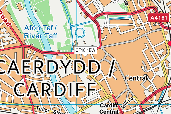 CF10 1BW map - OS VectorMap District (Ordnance Survey)