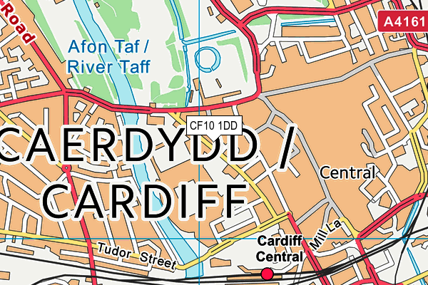 CF10 1DD map - OS VectorMap District (Ordnance Survey)