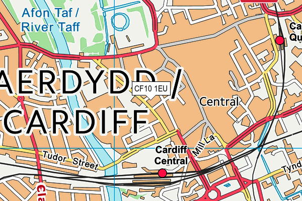 CF10 1EU map - OS VectorMap District (Ordnance Survey)