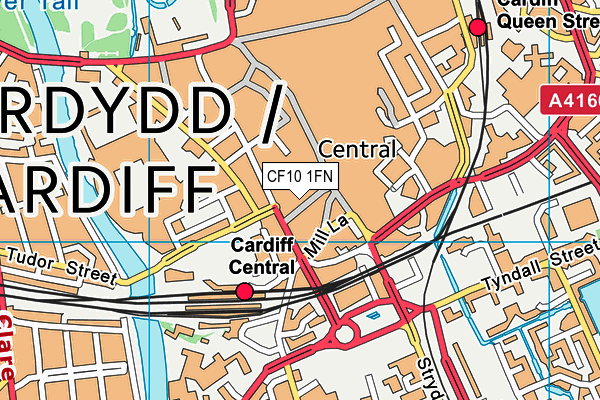 CF10 1FN map - OS VectorMap District (Ordnance Survey)