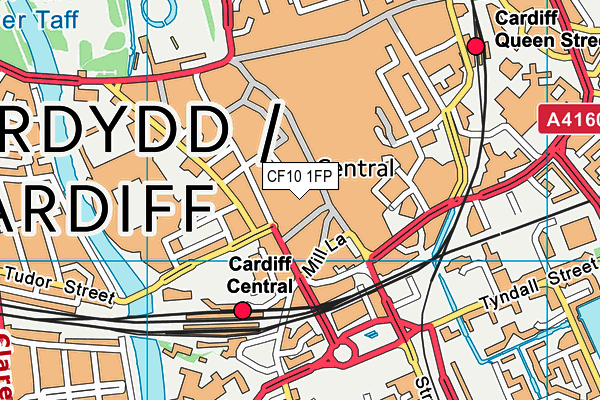 CF10 1FP map - OS VectorMap District (Ordnance Survey)