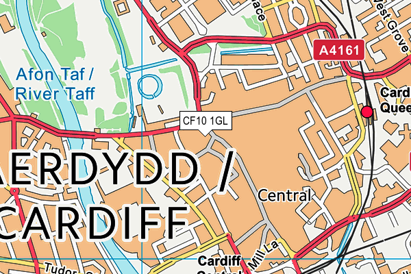 CF10 1GL map - OS VectorMap District (Ordnance Survey)