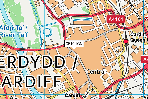 CF10 1GN map - OS VectorMap District (Ordnance Survey)