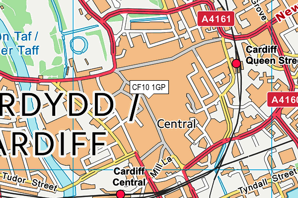 CF10 1GP map - OS VectorMap District (Ordnance Survey)