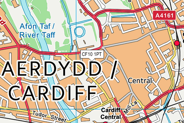 CF10 1PT map - OS VectorMap District (Ordnance Survey)