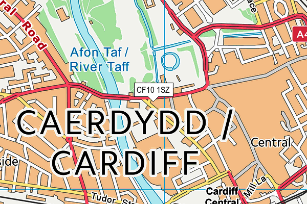 CF10 1SZ map - OS VectorMap District (Ordnance Survey)