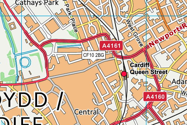 CF10 2BG map - OS VectorMap District (Ordnance Survey)