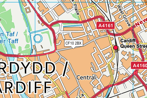 CF10 2BX map - OS VectorMap District (Ordnance Survey)