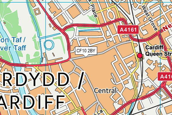 CF10 2BY map - OS VectorMap District (Ordnance Survey)