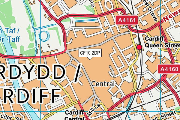 CF10 2DP map - OS VectorMap District (Ordnance Survey)