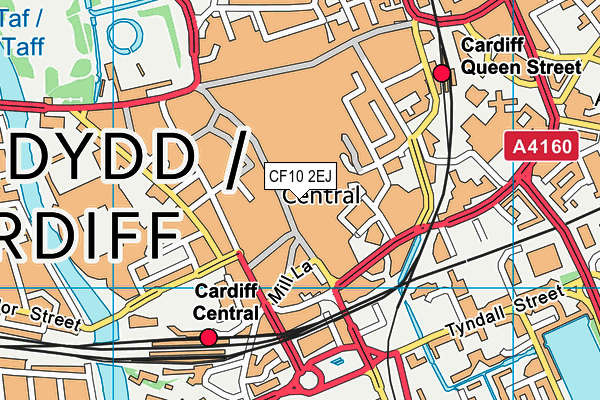 CF10 2EJ map - OS VectorMap District (Ordnance Survey)