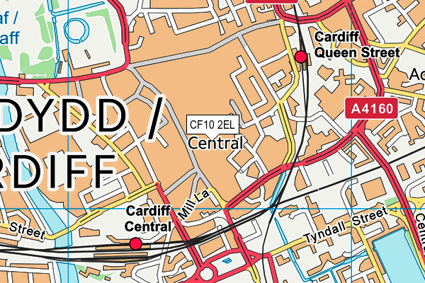 CF10 2EL map - OS VectorMap District (Ordnance Survey)