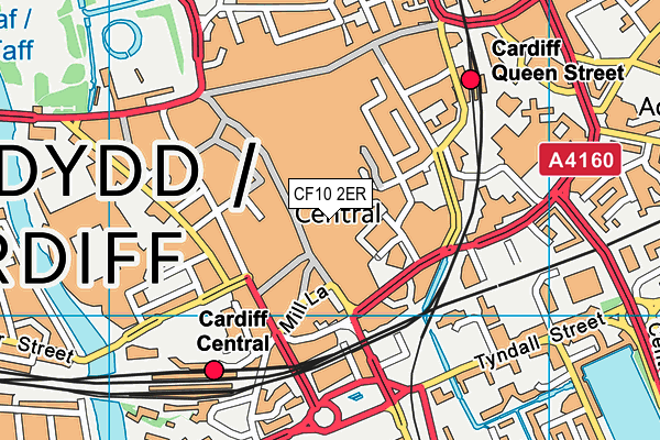 CF10 2ER map - OS VectorMap District (Ordnance Survey)