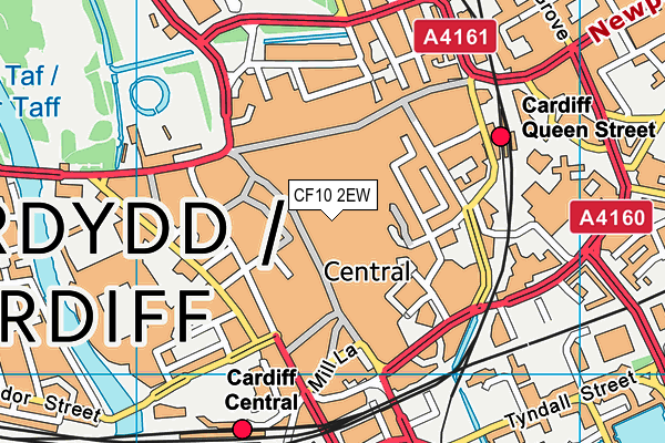 CF10 2EW map - OS VectorMap District (Ordnance Survey)